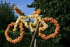Le Tour de France est pass� par Villon le 16 juillet - Les Villonnais ont fait de tr�s belles d�corations dans les rue pour cette occasion